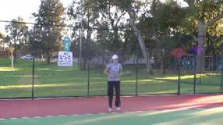 Learning to lead with the elbow on forehands [upl. by Cirenoj]