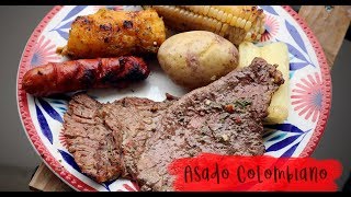 ASADO COLOMBIANO COMPLETO  RECETA COLOMBIANA [upl. by Arlyn]