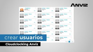 Crear usuarios en Cloudclocking Anviz [upl. by Naujaj787]