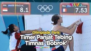 Timer Panjat Tebing Olimpiade Paris Rusak Saat Atlet Indonesia Berlaga Auto Kalah Jauh [upl. by Tseng]