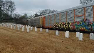 csx M212 northbound with 2 csx heritage units on the lead 12824 [upl. by Biegel399]