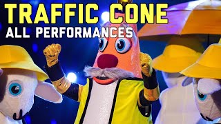 The Masked Singer  The Traffic Cone All Performances and Reveal [upl. by Studnia]