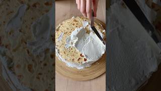 Gâteau de crêpes incroyable  Goût compote de pomme au caramel et chantilly  yummy ideas recipe [upl. by Atyekram]