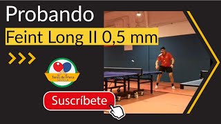 Attack Strike with Long Pimples Feint Long 2 05 mm Red Rubber tabletennis 🏓 🇪🇦 [upl. by Chelton]