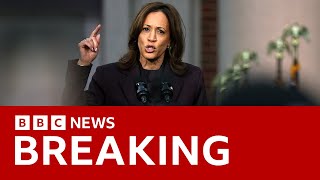 Kamala Harris delivers concession speech after Donald Trump’s US election win  BBC News [upl. by Tamis]