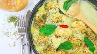 Куриные Тефтели в Сливочном Соусе  Chicken Balls in a Creamy Sauce [upl. by Tiertza]