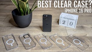 Best Clear Case for iPhone 16 Pro  Apple Spigen ESR amp ROXX [upl. by Iamhaj537]