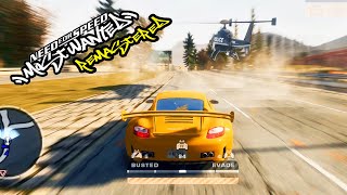 NFS MOST WANTED REMASTERED 2024 GAMEPLAY  ESCAPING HEAT LEVEL 10 [upl. by Gannie]