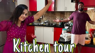 Kitchen tour  எங்களுக்கே தெரியாம எவ்ளோ இருக்கு 🙈 Hussain Manimegalai [upl. by Wong]