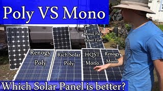 Amazoncom Solar Panels Mono vs Poly  Real World Test  Worth the [upl. by Ravo919]