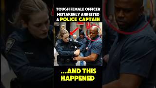 Female Cop mistakenly Arrests A Police Captain what happened next will shock you shorts police [upl. by Novel]