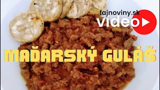 Maďarský guľáš videorecept [upl. by Philippa]