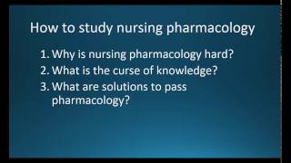 CC How to Study for Next Semesters Pharmacology Class Nursing Pharmacology made Easy [upl. by Nagel820]