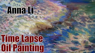 Oil Painting Time Lapse  Abstract Sea [upl. by Gentille]