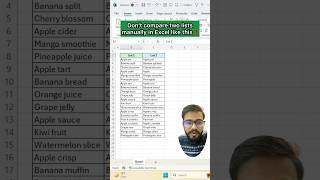 Dont Compare Lists in Excel‼️Instead Use Amazing Trick exceltricks exceltips excel shorts [upl. by Oicam]