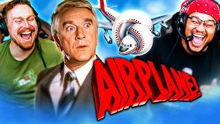 AIRPLANE 1980 MOVIE REACTION FIRST TIME WATCHING Leslie Nielsen  Parody  Movie Review [upl. by Mikkel]