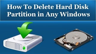 How To Delete Hard Disk Partition in Windows 7810XP  UrduHindi [upl. by Annot75]