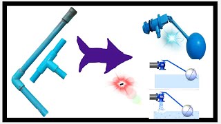 How to make automatic PVC pipe water tank float valve myselfe [upl. by Naxor]
