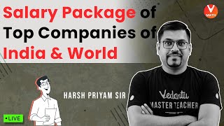 Salary Package Of Top Companies Of India amp World  Highest Paid Jobs  Vedantu Math  Harsh Sir [upl. by Nickey756]