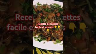 Recette de blettes ⁉️😜😋 viralvideo millionaire fypシ゚viral fypシ゚ 4454 youtubeshorts ytshorts [upl. by Alidis]