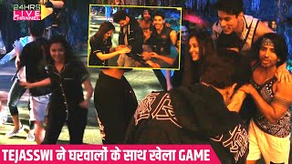 Bigg Boss 15 Update Karan Aur Tejasswi Ne Gharwalo Ke Saath Khela Floor Is Lava Game  Colors TV [upl. by Alvinia]