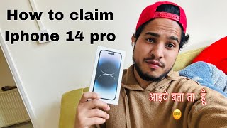 How to claim Iphone in UK England  phone claim कैसे करे ।iphone14pro ukwale englandvlog [upl. by Enylorac]