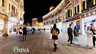 厦门的冬天一点都不冷，夜晚的中山路依旧热闹Xiamen winter is not cold at all the night of Zhongshan Road is still lively [upl. by Iaj992]