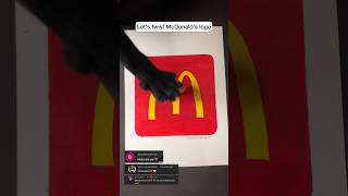 McDonalds LOGO CHANGED🤫 shorts art creative [upl. by Eirbua]