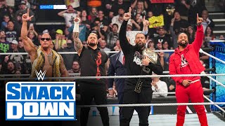 FULL SEGMENT — Rock and Reigns lay the SmackDown on the WWE Universe SmackDown Feb 16 2024 [upl. by Alabaster200]