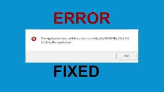 How to Fix Error 0xc00007b in Windows 108187 100 Solved 2018 [upl. by Sou377]