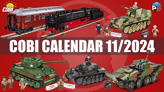 📅 November premieres from COBI  112024  Tanks trains planes cars cobi bricks [upl. by Ecire]