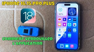 Comment verrouiller lapplication sur iPhone 1615proplus ios 18 [upl. by Appilihp]