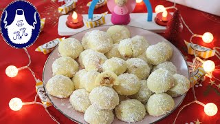 Weihnachtsplätzchen  Schneeballkugel mit Karamell Füllung die sollen nicht fehlen [upl. by Calisa]