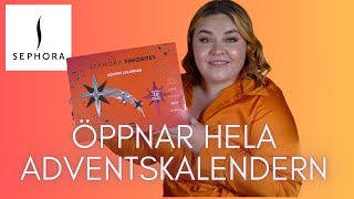 ÖPPNAR SEPHORA FAVORITES ADVENTSKALENDER 2023 [upl. by Yrred217]