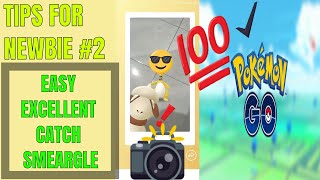 Pokémon Go EXCELLENT CATCH SMEARGLE TIPS FOR NEWBIE 2 amp updates [upl. by Orion]