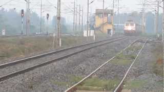 12760 HYBMAS CHARMINAR EXPRESS at its helm with LGD WAP7 [upl. by Lezti]