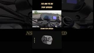 NS 400 vs R3 TOP SPEED 🏍️ [upl. by Perpetua]