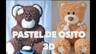 PASTEL DE OSITO EN 3D EXPECTATIVAREALIDAD [upl. by Gnav403]