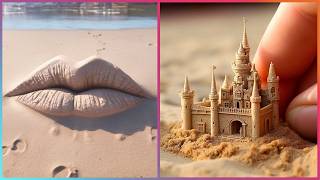 Crazy SAND SCULPTURES amp 15 Other Cool Things ▶4 [upl. by Cheshire]