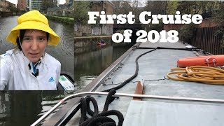 First Narrowboat Journey of 2018 [upl. by Htepsle347]