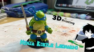 3D printing  painting ninja turtles leonardo🎨🐢 [upl. by Obara]