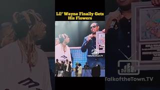 Lil’ Wayne Finally Gets His Flowers 💐 Listen to his heartfelt Speech lilwayne superbowl shorts [upl. by Farrow]