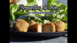 Croquettes de thon avec un reste de purée Thermomix ou à la main Facile Possible sans gluten lait [upl. by Lightman]