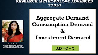 Aggregate Demand Consumption Demand and Investment Demand AD C I Demand consumption [upl. by Schlicher161]