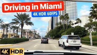 4K driving Miami POV  Haulover Park Sunny Isles Beach Hallandale Hollywood 2023 HDR 60FPS [upl. by Nigle]