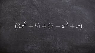 Adding polynomials not in standard form [upl. by Eliason675]