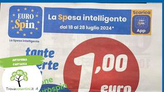 VOLANTINO EUROSPIN dal 18 al 28 luglio 2024 anteprima [upl. by Ymac160]