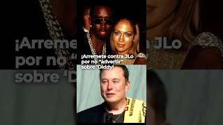 Elon Musk says Jennifer Lopez covered up the truth about Diddy Combs [upl. by Ykcir]