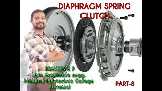 DIAPHRAGM SPRING CLUTCH  PART 8  MODULE 1  AUTOMOBILE TRANSMISSION  AUTOMOBILE ENGINEERING [upl. by Humo494]