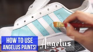 Angelus Leather Paint  Customize Clean and Restore Shoes [upl. by Kraul467]